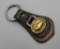 Dooney & Bourke Key Leather and Brass Key Fob