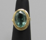 18K Yellow Gold & Tourmaline Ring