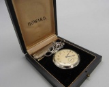 E. Howard 14K White Gold Pocket Watch