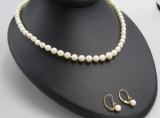 Pearl Strand & Earring Set