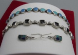 (3) Sterling Silver & Stone Jewelry Pieces