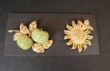 (2) Good Costume Brooches