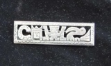 Sterling Pin, Egyptian Motif, 2 1/2