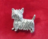 Sterling Scottie Dog Pin, s.925, 1