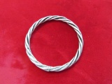 Native American Sterling Silver Rope Twist