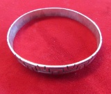 Sterling Silver Mexican Bangle Bracelet,