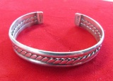 Sterling Silver Mexican Cuff Bracelet, s. 925
