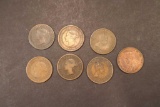 (7) Canada Large Cents: 1882, 1906, (2) 1900,