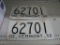(2) 1958 Vermont License Plates
