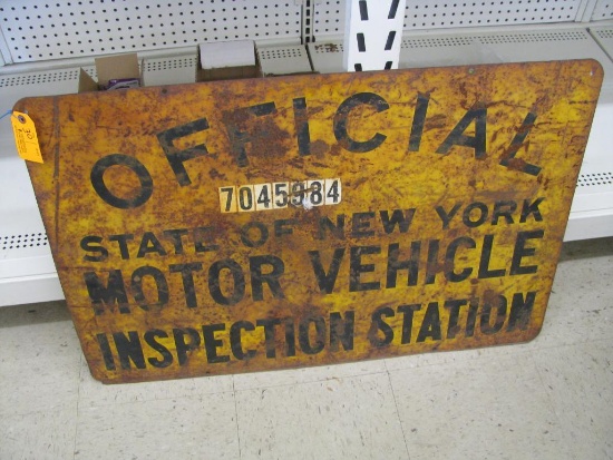 Double Sided Vintage Steel Sign