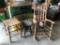 Porch Rocker, Piano Stool & Cane Seat Stool