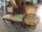 (3) Victorian Walnut Upholstered Chairs