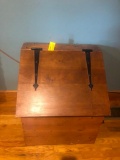 Slant Front Wood Box