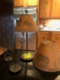 Moose Lamp with Shade, Bear Shade  2 art deco stands