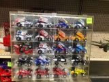 (20) Asst. 1/24th Scale Diecast Sprint Cars in Poly Display Case