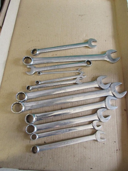 (12) Snap-On SAE Open End Wrenches