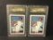 (2) 1991 Bowman Chipper Jones #569; Graded USA 10 & 9