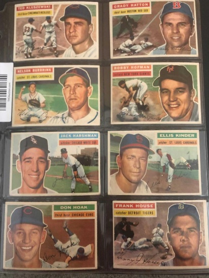 (8) 1956 Topps Baseball Cards