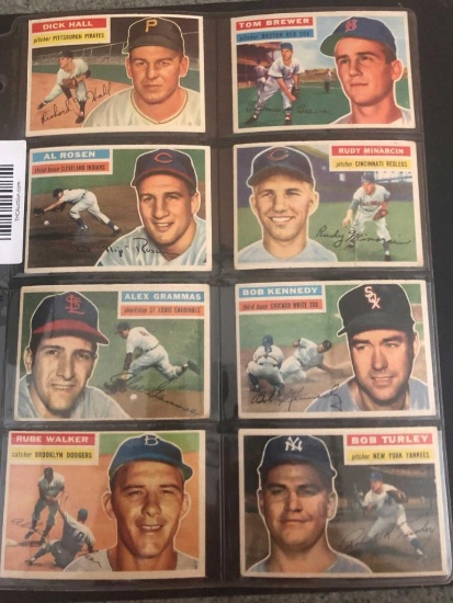 (8) 1956 Topps Baseball Cards