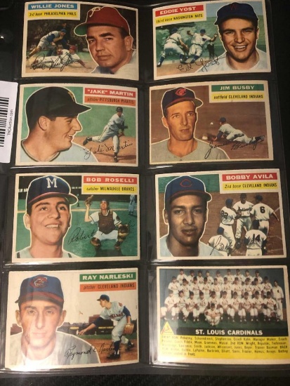 (8) 1956 Topps Baseball Cards