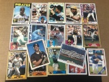 (17) 1980's Topps Baseball Cards incl 1986 Bonds, 1983 Reggie Jackson, 1984 Gwynn, Ripken Brett,