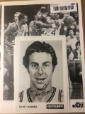 (9) NBA Player Signed Photographs & Letter incl; Westphal, Cowens, Dantley, Shawn Bradley