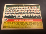 1956 Topps New York Yankees Team Card #251