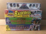 (4) Factory Sealed Baseball Card Set; 1987, 1989, 1992 Topps & 1991 Upper Deck