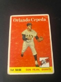 Orlando Cepeda; 1958 Topps Baseball #343