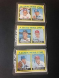 (3) 1967 Topps Baseball; National League Rookie Stars Cards #576, 587, 592