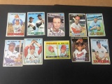 (10) 1967 Topps Baseball; Star/ Rookie/ Uncommon Cards