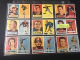 (8) 1957 Topps Football Cards, #118, 120-126 (Bart Starr is a REPRINT)