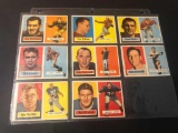(8) 1957 Topps Football Cards, #136, 137, 139-144