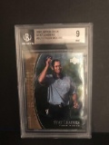 2001 Upper Deck Tiger Woods #SL11; Graded BGS 9 Mint