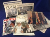 (9) Newspapers/ Magazines w/ Historical Subject Matter; 9/11, Bush v Gore, etc