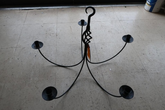 Hubbardton Forge Style 5 Stick Candle Chandelier