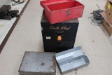 Vintage South Wind Parts Cabinet w/ Contents & (3) Other Tool Boxes