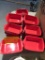 (20) Red Ceramic Au Gratin Dishes