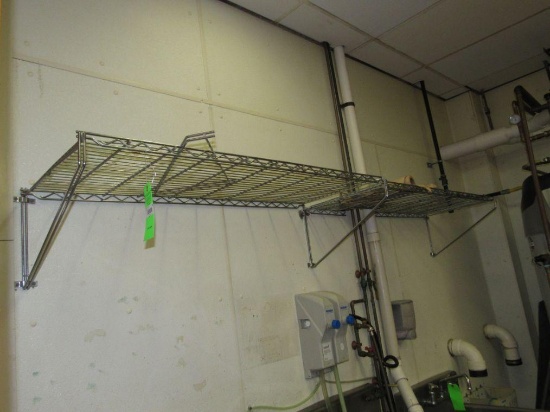 (2) Wall Mount Wire Shelves