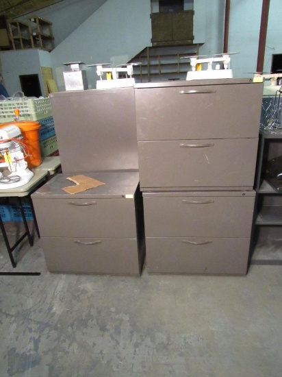 (3) 2-Drawer Lateral Filing Cabinets