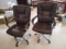 (2) Rolling Adjustable Sealy Office Chairs
