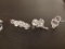 (6+/-) Pieces of Swarovski Silver Crystal w/ Boxes