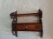 Victorian Wall Mount Shelf w/ 1 Drawer