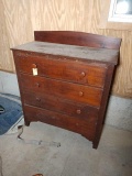 Antique 4 Drawer Grain Painted Dresser