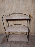 3 Tier Wicker Shelf