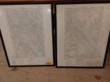 (2) Framed Topographic Maps of Banff National Park