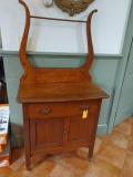 Oak Wash Stand 1 Drawer over 2 Drawers