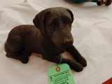 Cast Metal Labrador Dog Statue