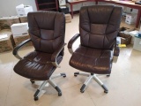 (2) Rolling Adjustable Sealy Office Chairs