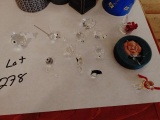 (6+/-) Pieces of Swarovski Silver Crystal w/ Boxes